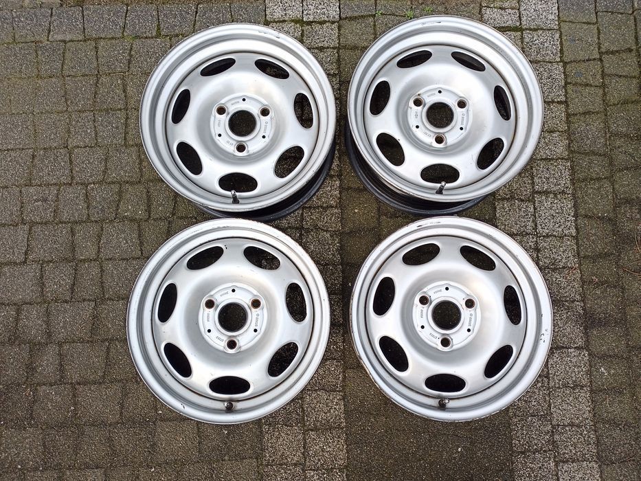 SMART FORTWO Felgi stalowe 15" KOMPLET Przód+Tył 5,5 + 4,5 ET22 + 23,5