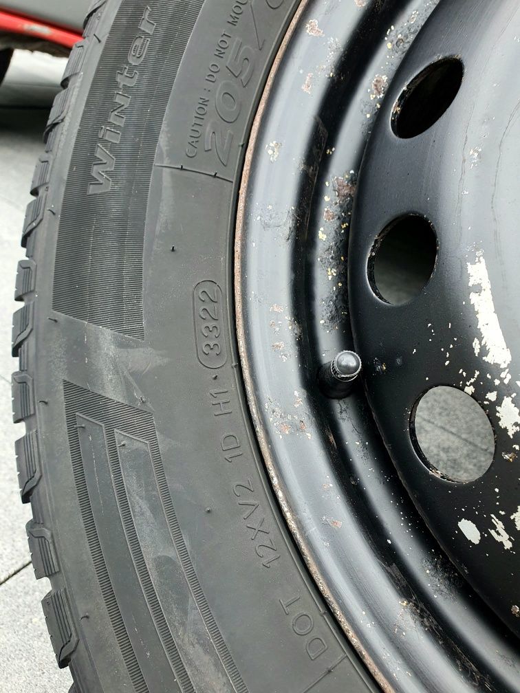 4 × koła zimowe do opel (renault)  viwaro 205/65R16C hankook