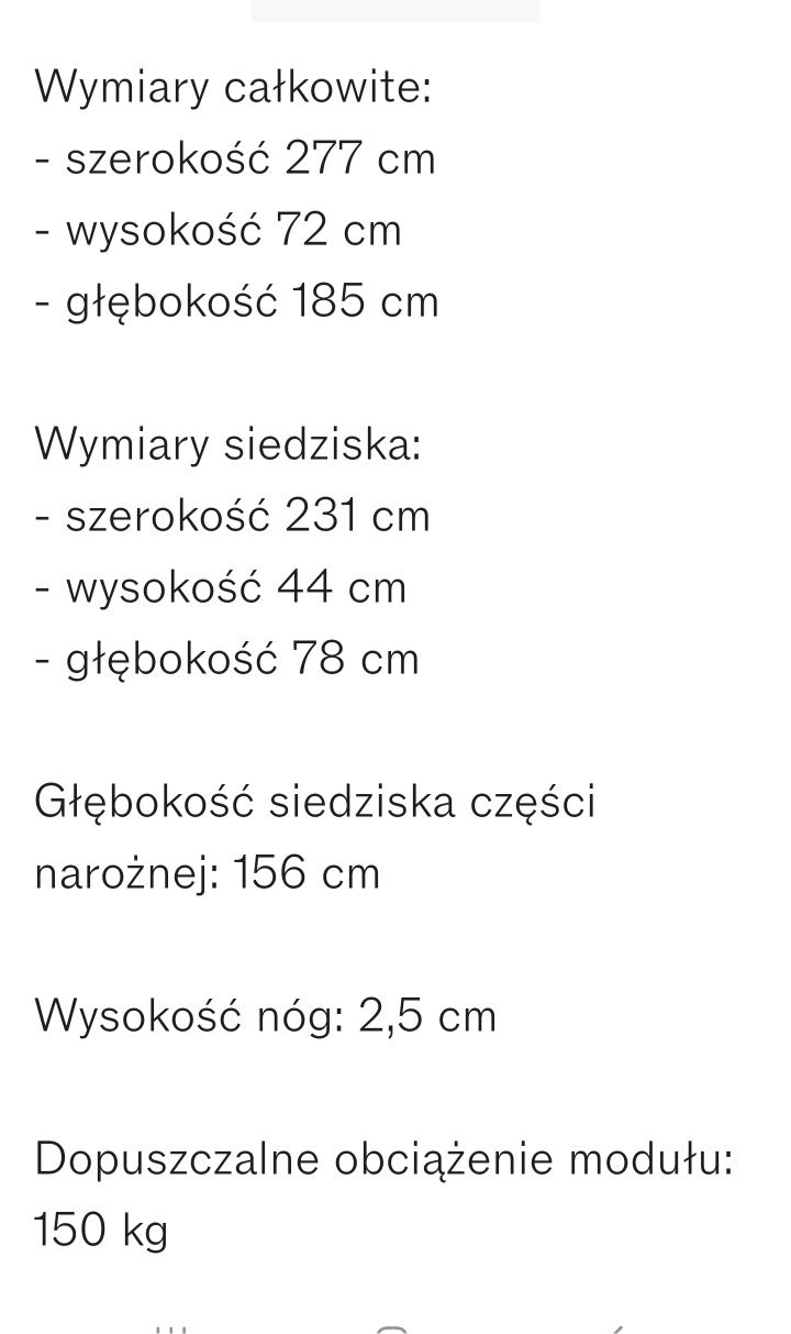 Sofa narożna modułowa Boucle Sofia 3-osobowa