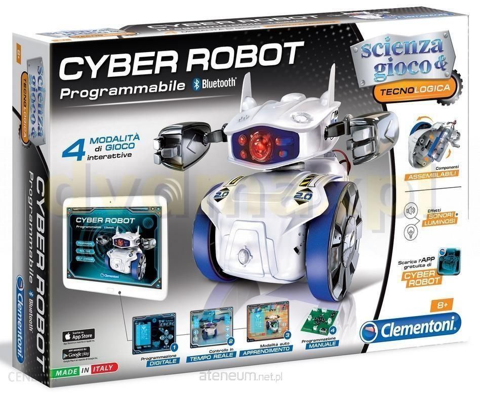 Cyber robot 2.0 Clementoni sterowanie aplikacja programowanie