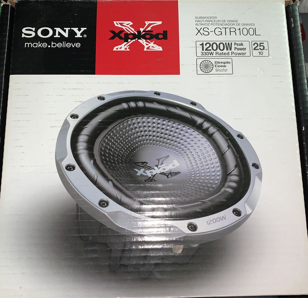 Subwoofer Sony Xplod XS-GTR100L Novo