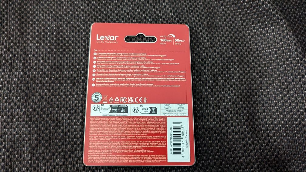 [Novo] Cartão MicroSD 128gb Lexar Play - Gaming!