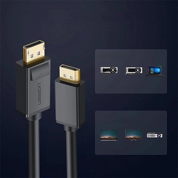 Kabel DisplayPort - DisplayPort Ugreen DP102/4K 1m - czarny