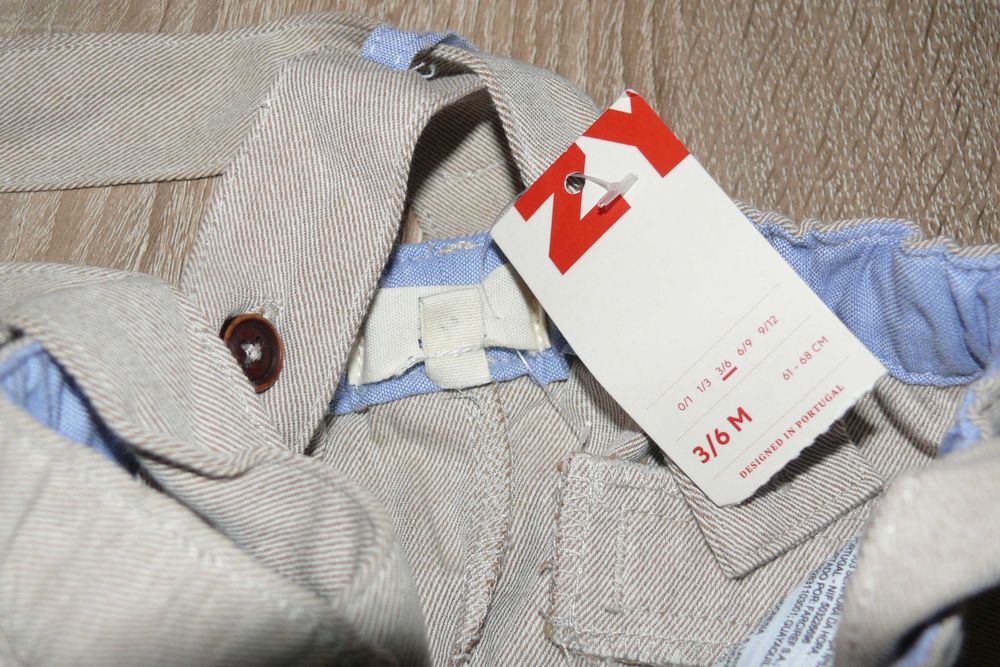 Calções com suspensórios  ZY - Zippy 3/6 meses