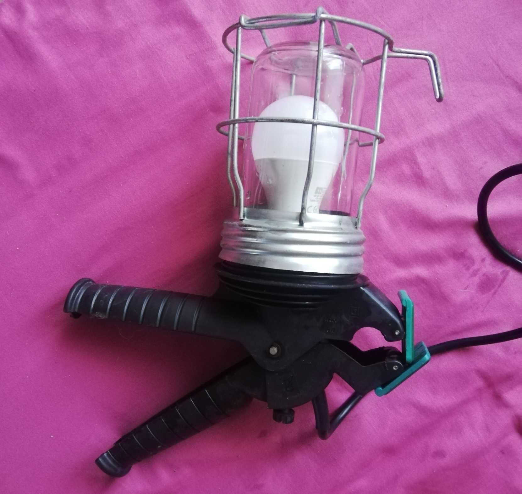 Lampa warsztatowa kanałowa gospodarcza E27 max 60W kabel 5m