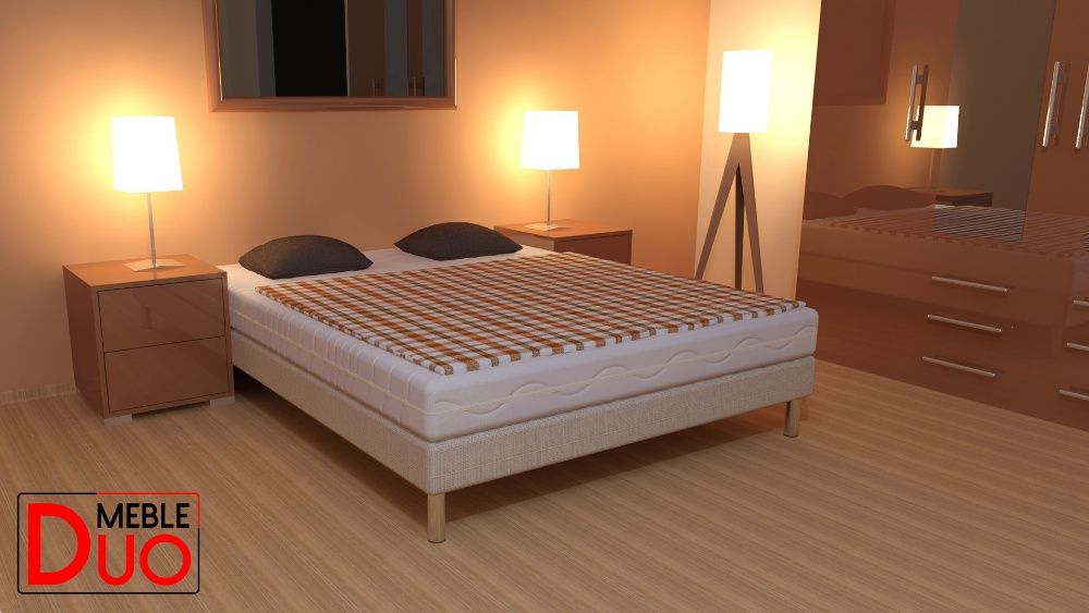 Łóżko hotelowe Luxor + Materac kieszeniowy 160x200
