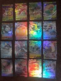 Cartas Pokémon 28 holográficas + 37 não holográficas