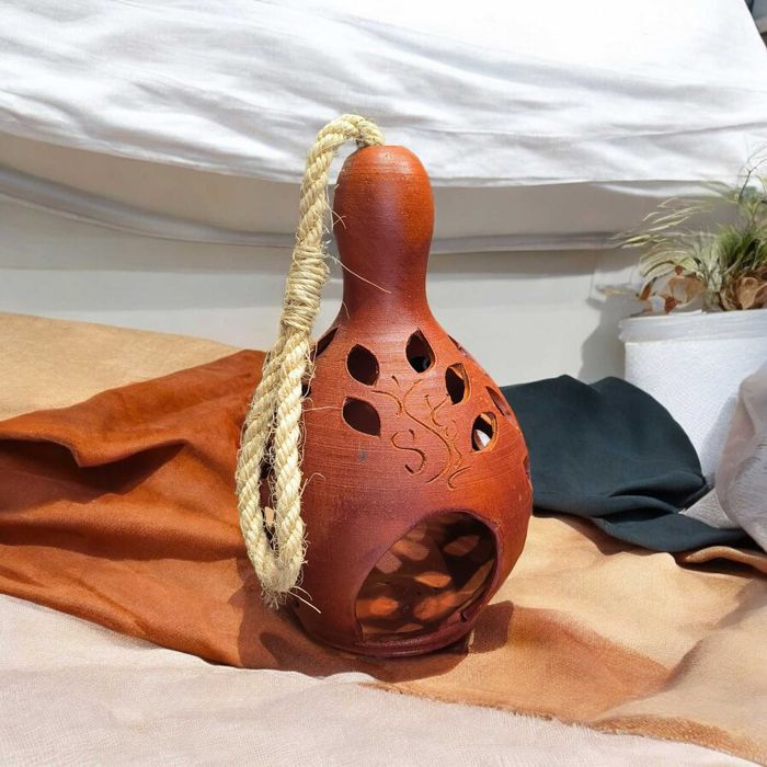 Lampion Ceramiczny 30 cm (Gliniany) Ręcznie Robiony