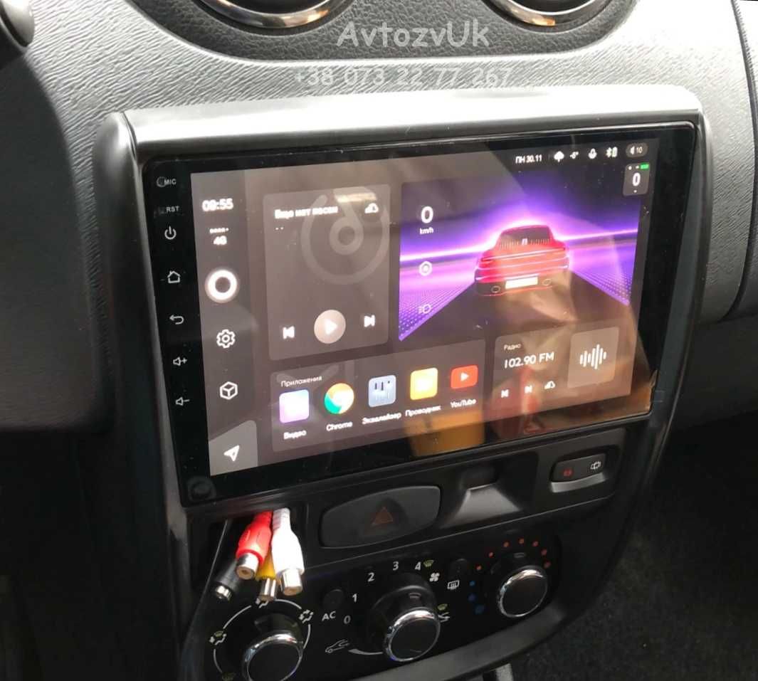 Магнитола DUSTER Renault LOGAN Lada LARGUS TV 2 din CarPlay Android 13