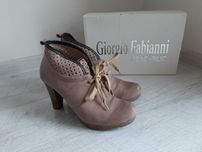 botki skórzane Giorgio Fabianni roz . 37