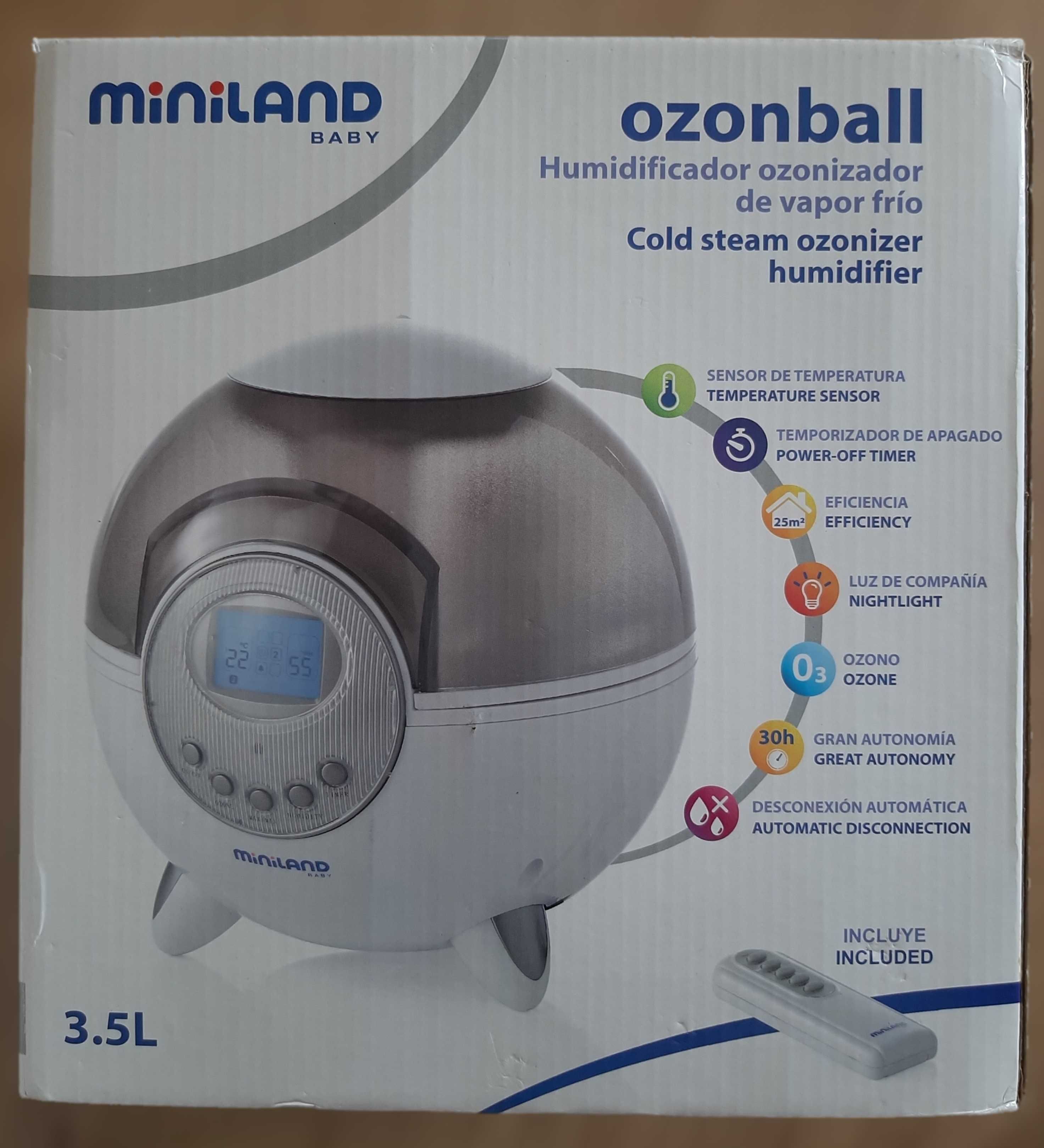 Ozonball - Humidificador ozonizador de vapor frio - Miniland