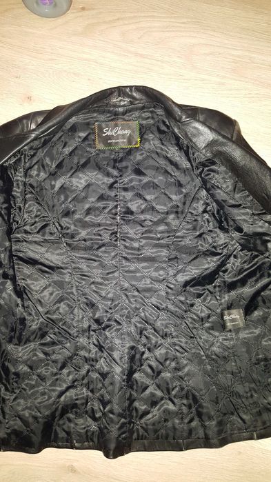 Женский кожаный пиджак куртка