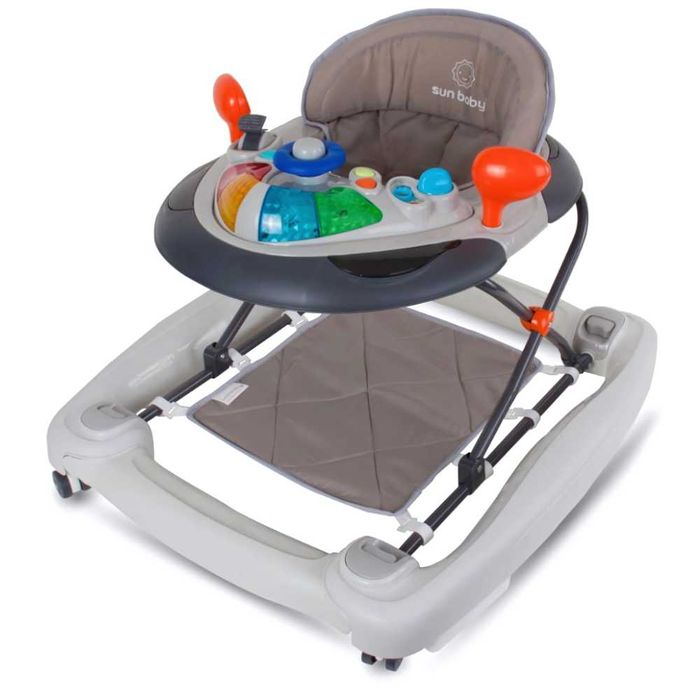 Chodzik dla dzieci interaktywny nauka chodzenia kołyska z kierownicą