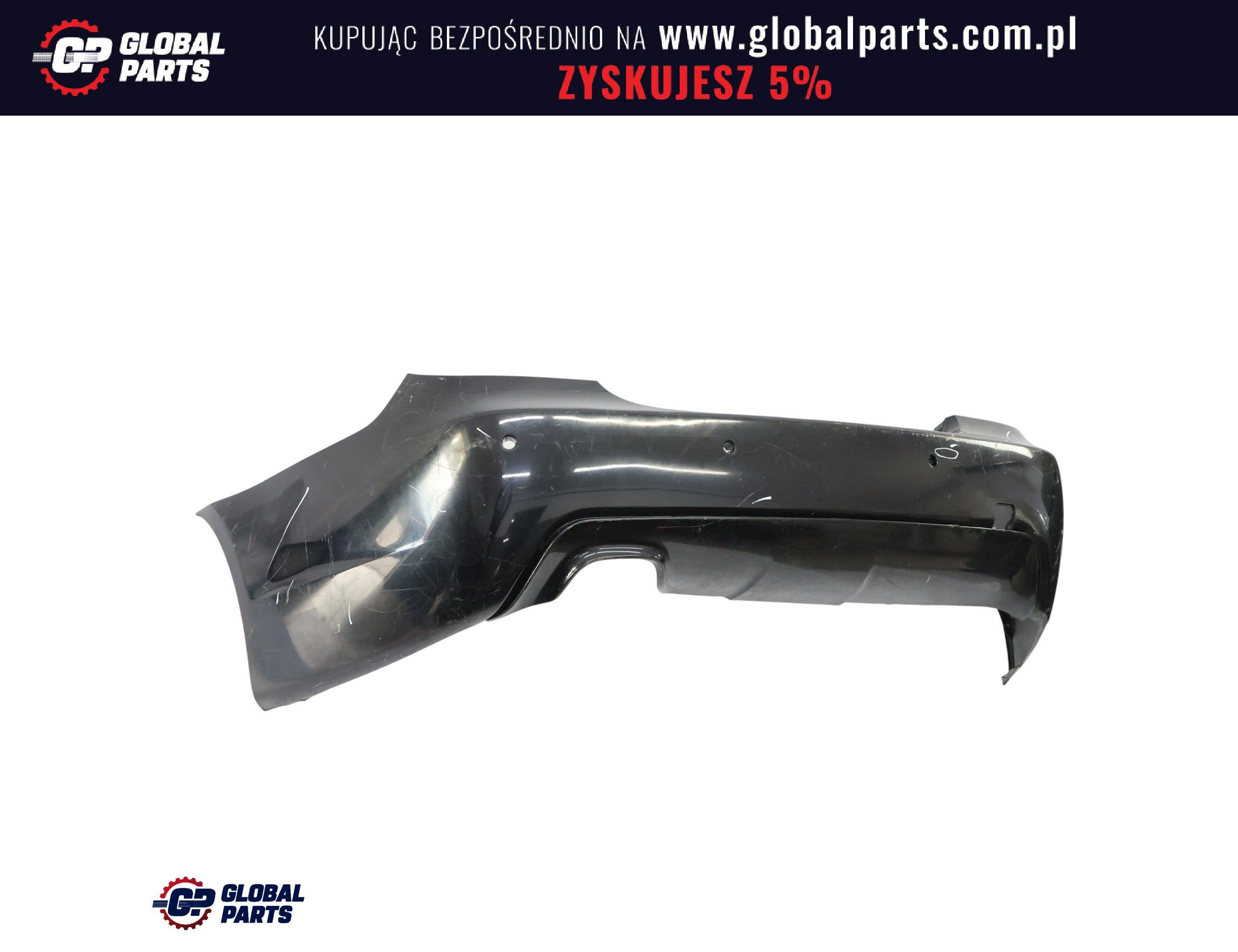 BMW E60 Zderzak Tylny M-Pakiet PDC Carbonschwarz Czarny Metalik - 416