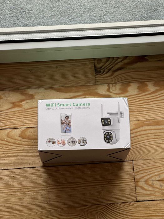 Nowa zewnętrzna obrotowa kamera wifi podwójna kamera 4Mp 4K 360°