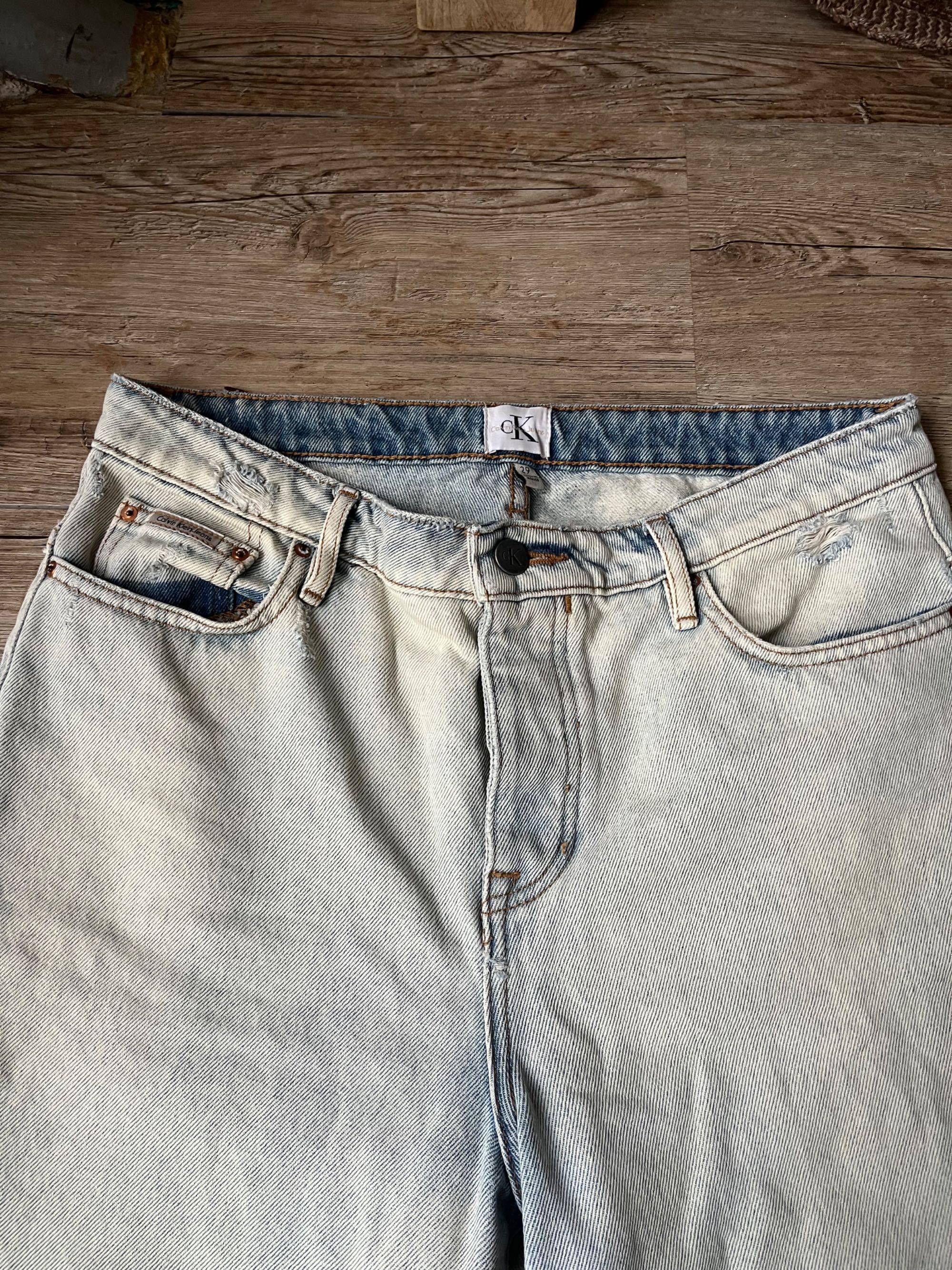Calvin Klein Spodnie niebieski jasne Jeansy