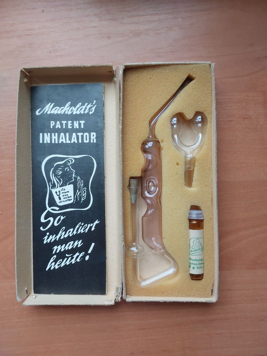 macholdt patent inhalator інгалятор скляний стеклянный ингалятор