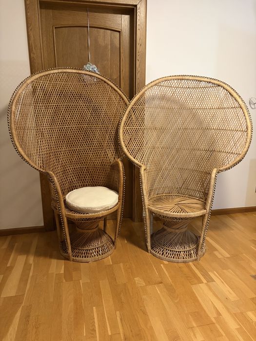 Fotele rattanowe 2 sztuki