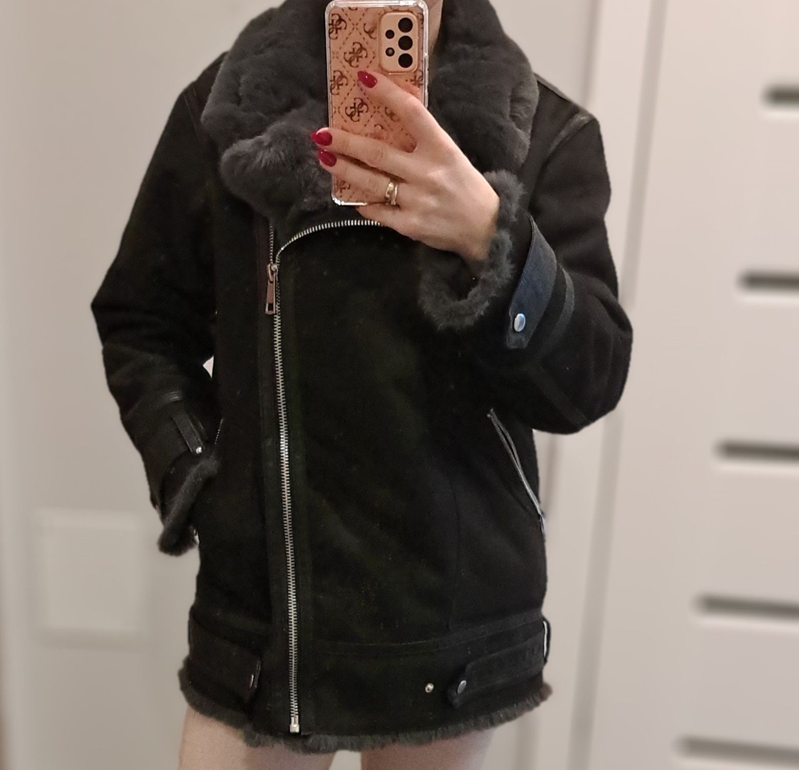 Kurtka biker zimowa