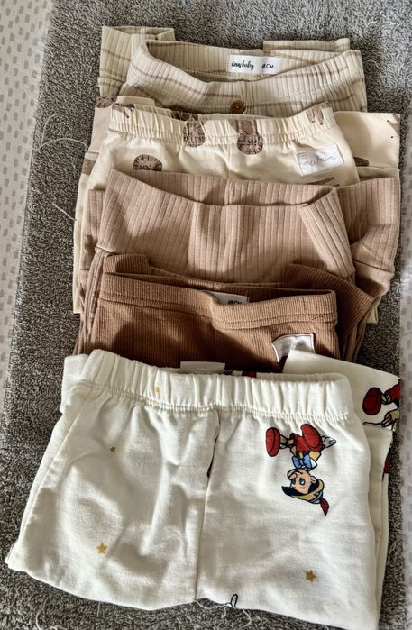 Spodenki długie legginsy niemowlęce rozmiar 68 Sinsay paka