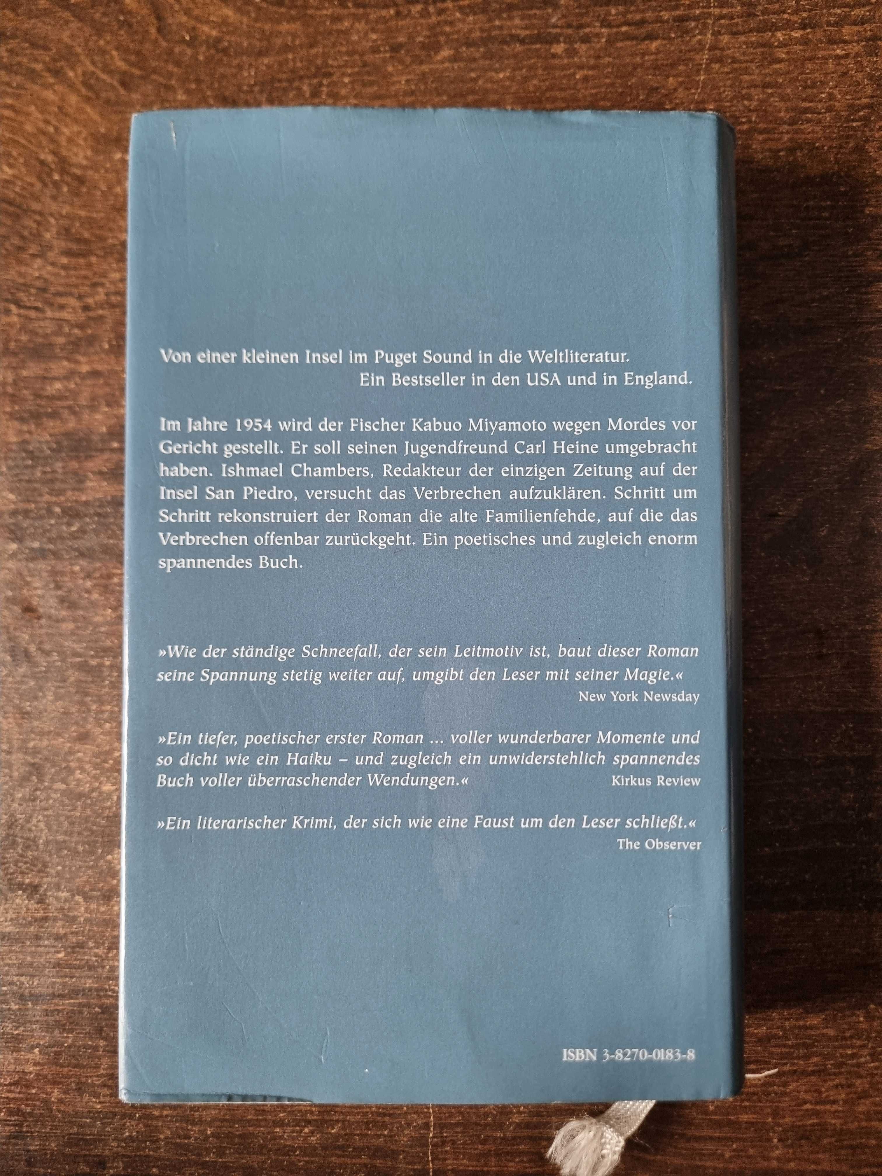 Schnee der auf Zedern fallt David Guterson w języku niemieckim