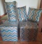 Poufs e almofadas decorativas para sala