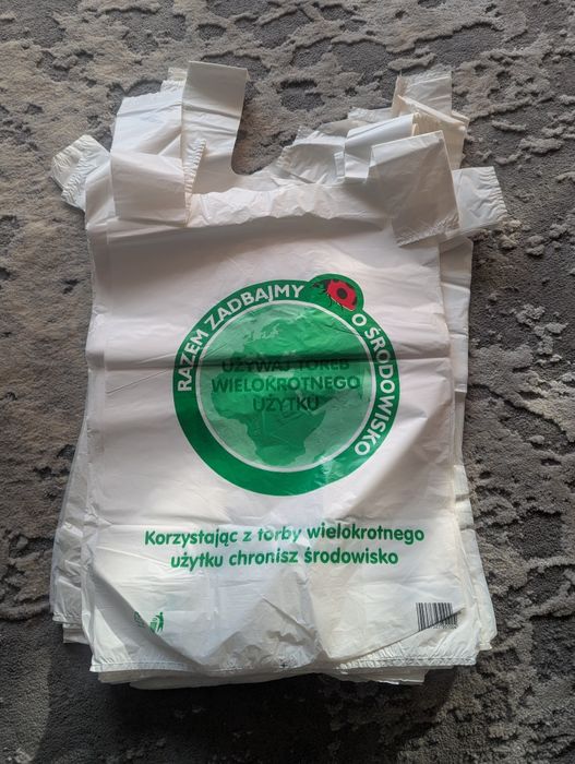 OKAZJA! Zestaw 55 reklamówek, toreb na zakupy Biedronka - SUPER!