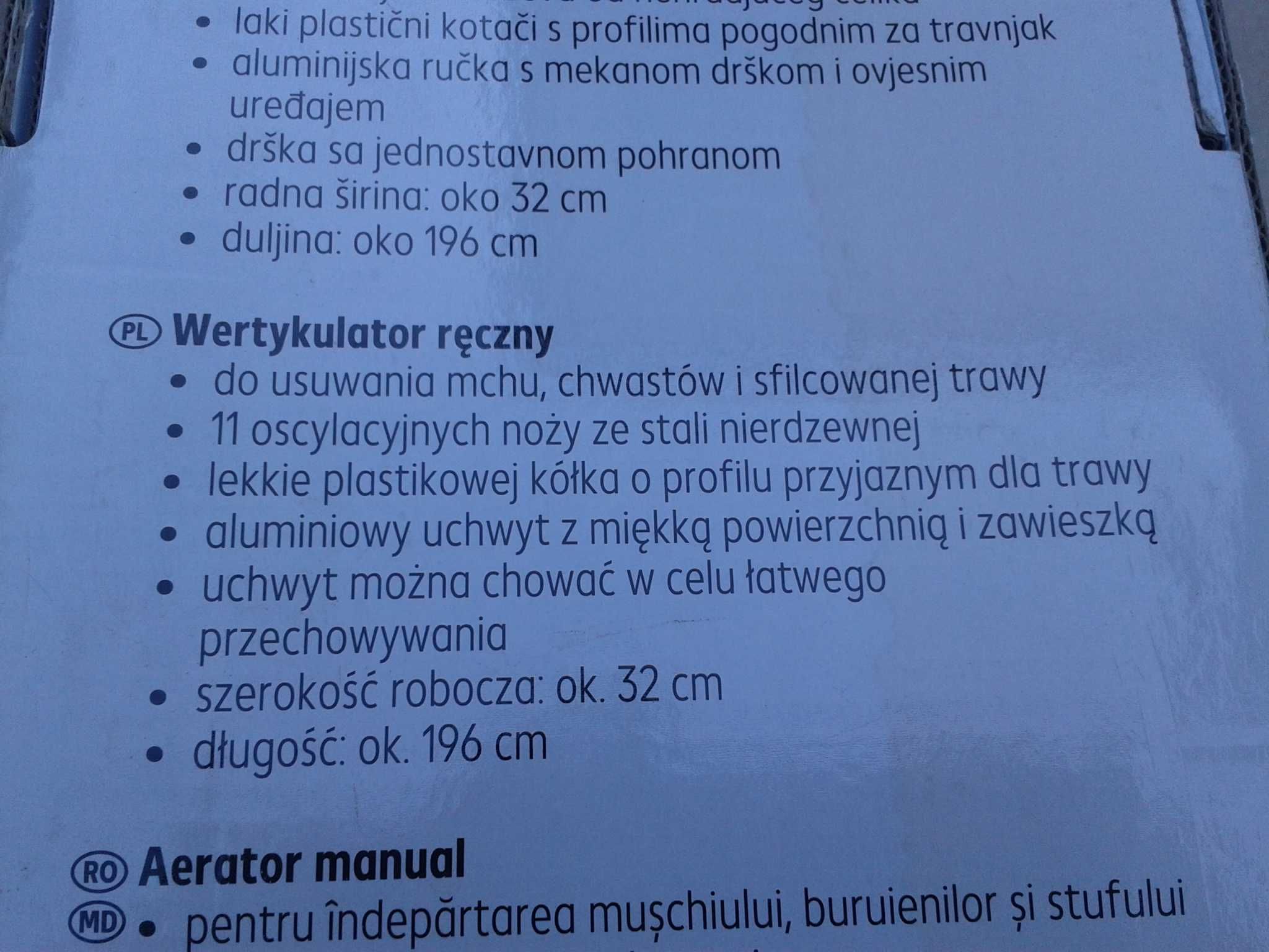 CountrySide WERTYKULATOR RĘCZNY jezdny na kółkach z długim trzonkiem