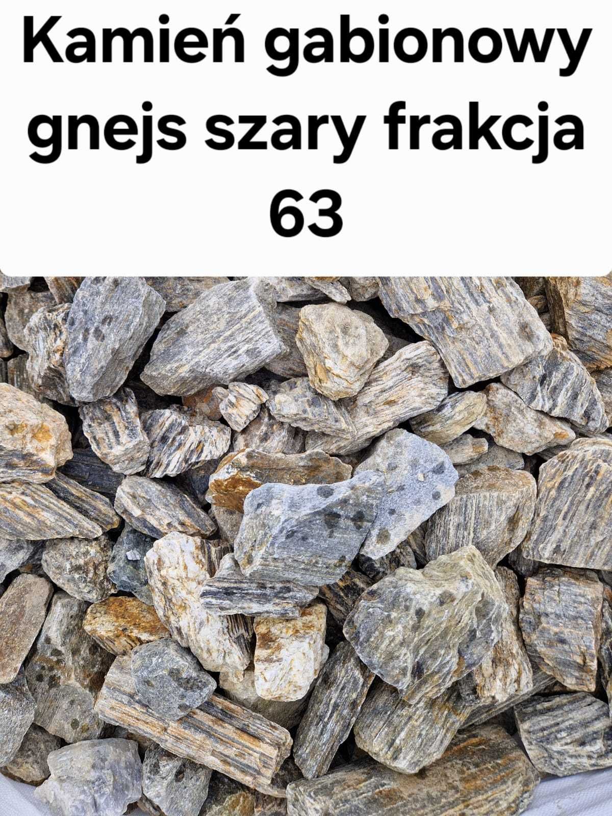 Kamień gabionowy gnejsowy frakcja 63