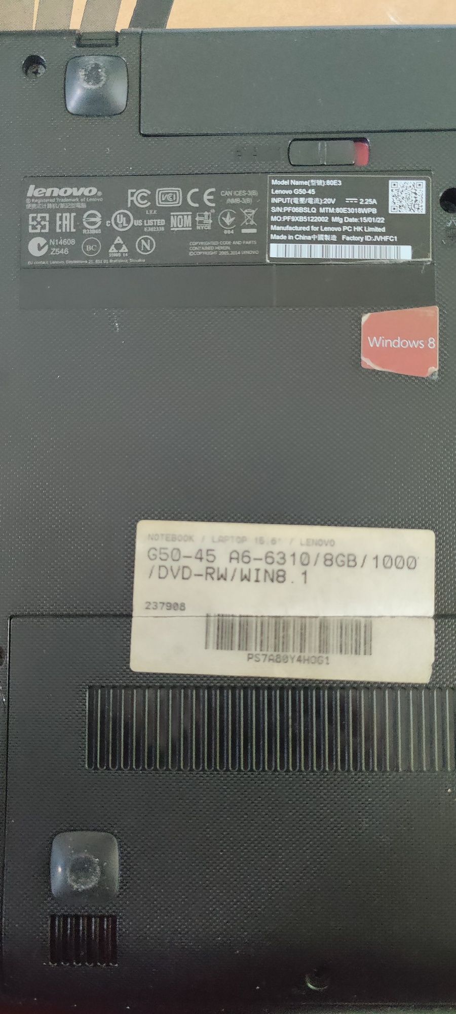 Laptop Lenovo g50-45