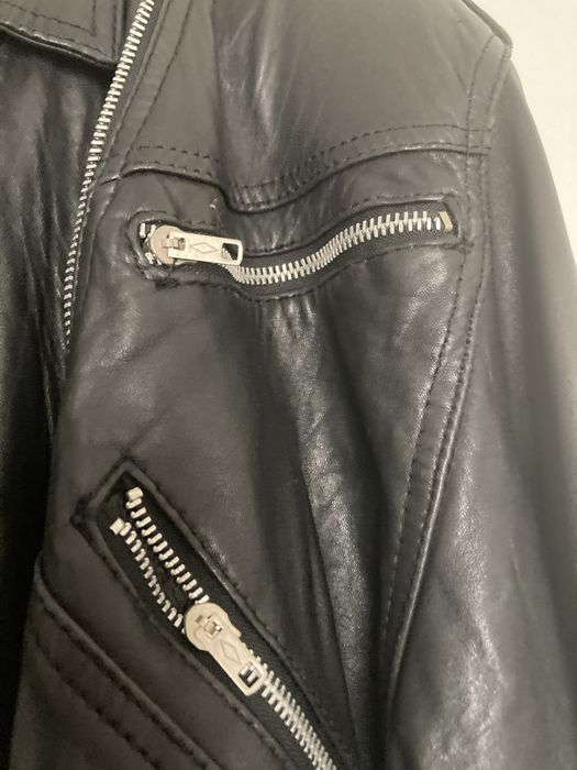 Casaco vintage de pele genuina