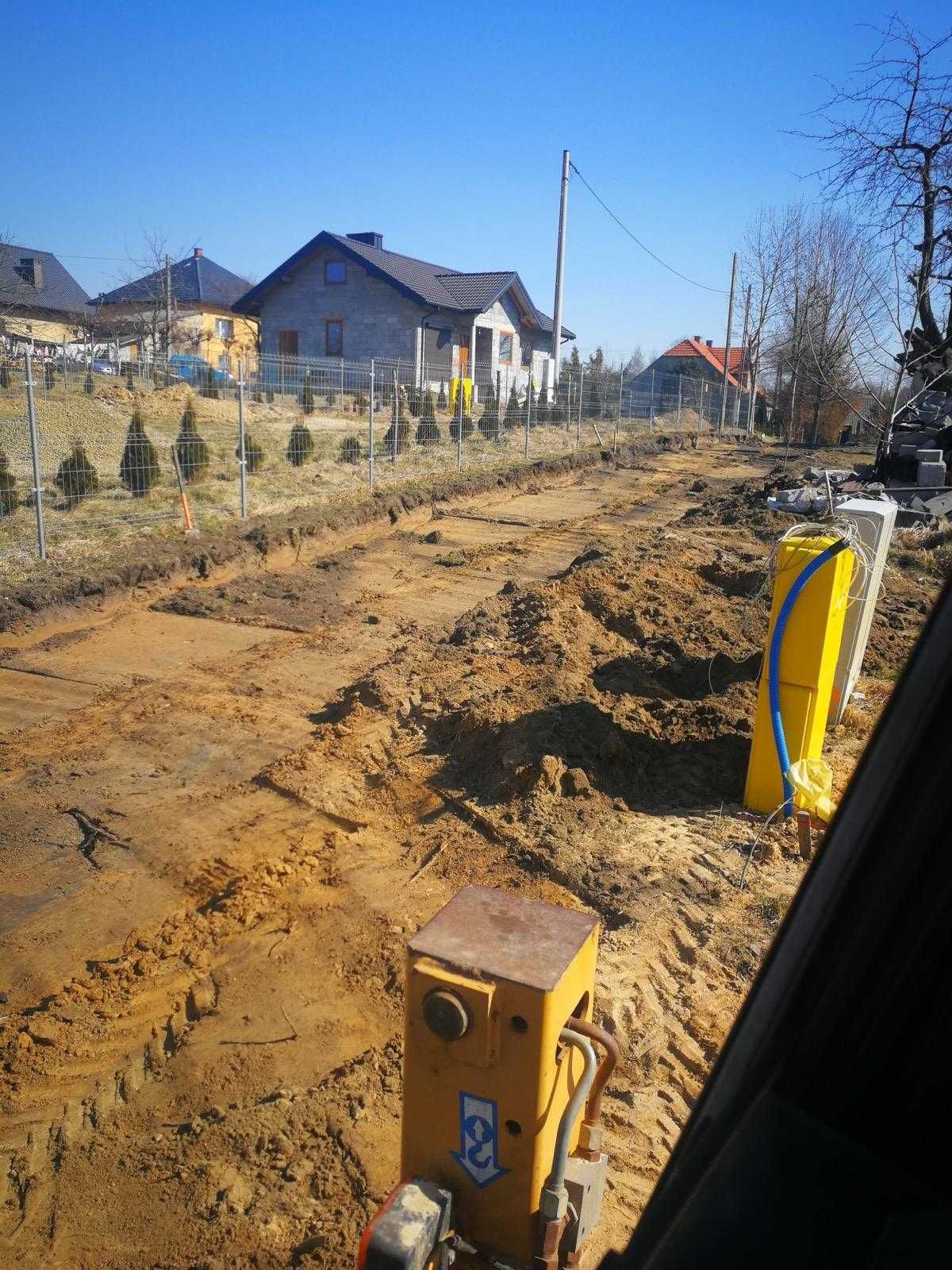 Usługi Minikoparką  Wozidłem Prace Ziemne Transport