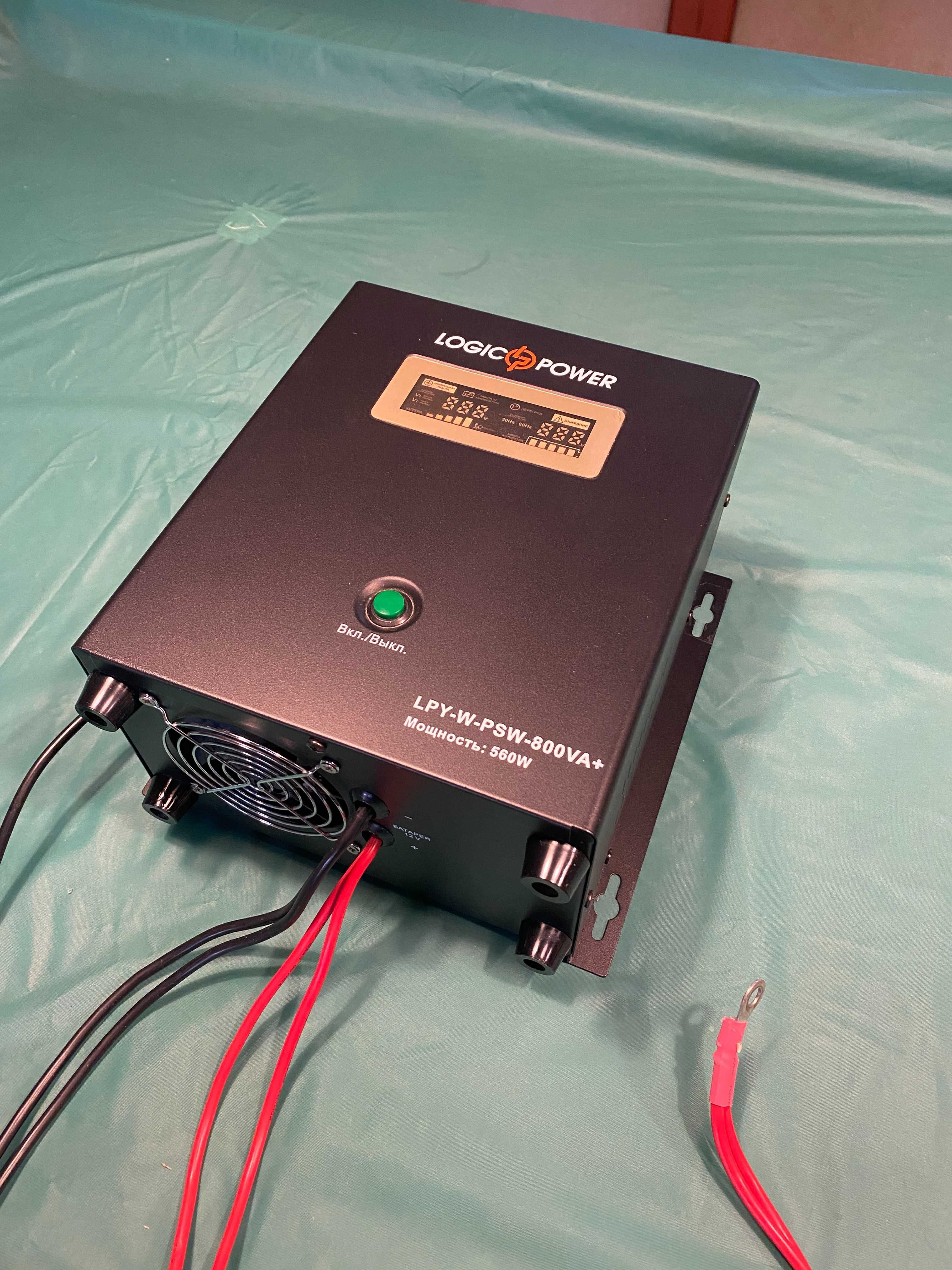 ИБП (ДБЖ) с правильной синусоидой 12V LPY-W-PSW-800VA+ (560Вт) 5A/15A