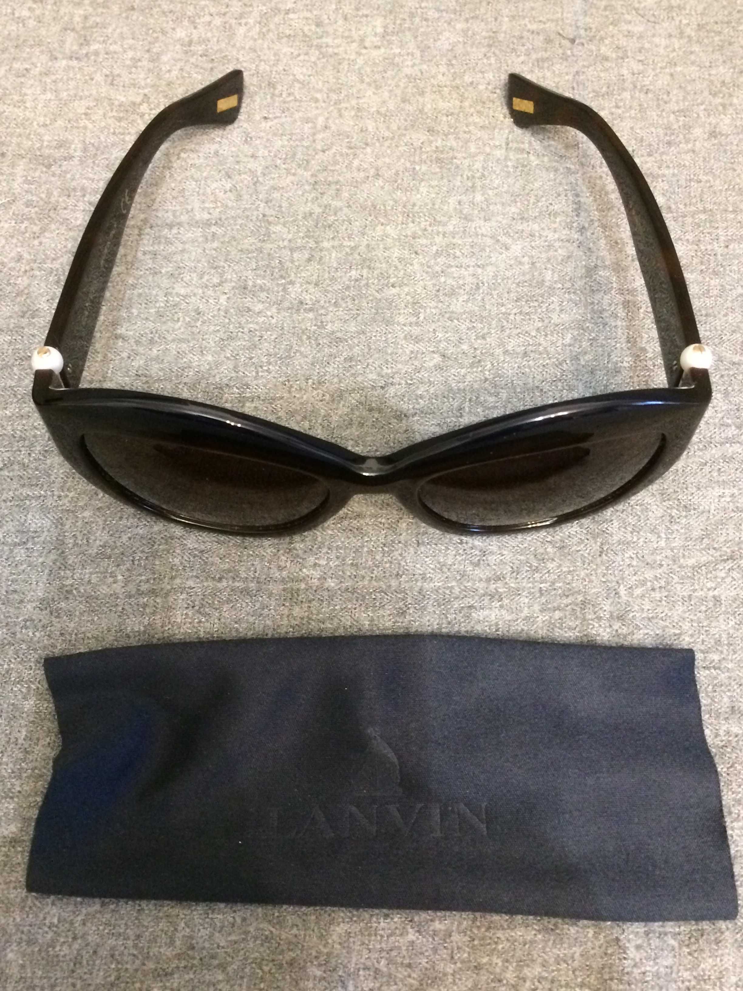 LANVIN - nowe or. okulary przeciwsłoneczne, or. nowe etui, or. chustka