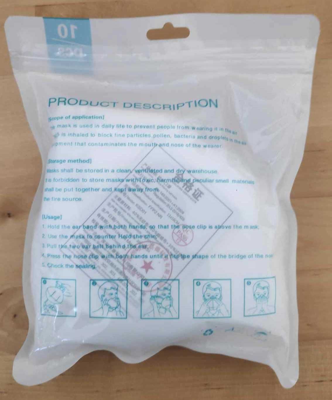 Mascara proteção KN95.