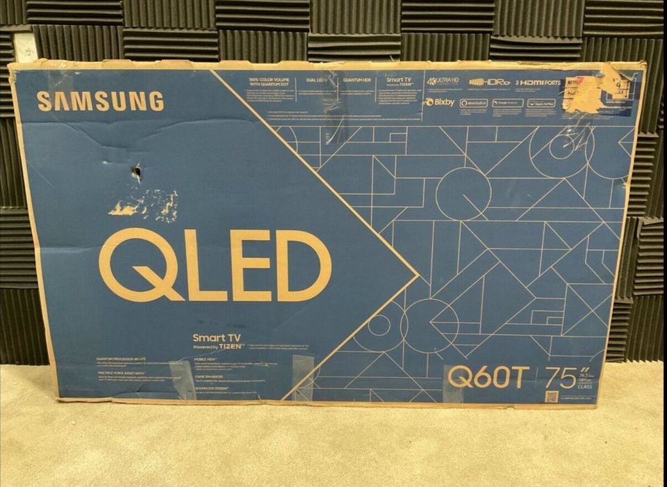 Okazja! Telewizor Samsung QLED Q60T 75'' 4K  perfekcyjny stan jak NOWY