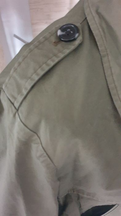 Kurtka krótka trencz damski kurteczka jesienna wdzianko roz S khaki