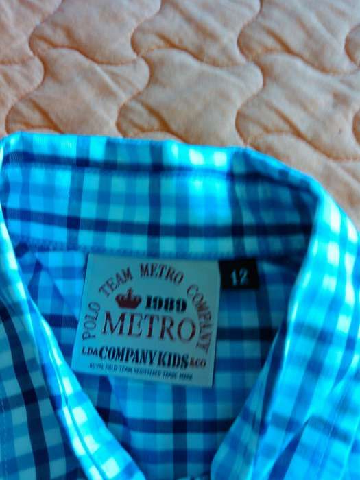 Camisa metro 12 anos