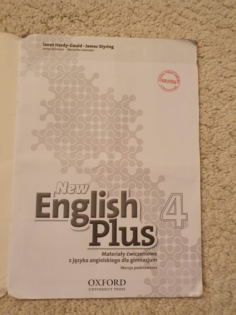NEW ENGLISH PLUS 4 materiały ćwiczeniowe z angielskiego Hardy-Gould