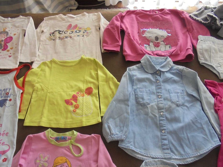 lote de roupa de menina bebé a boneca cor de rosa