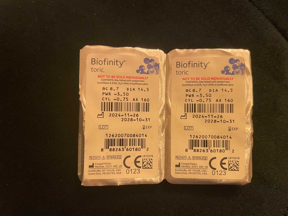 soczewki miesięczne biofinity toryczne -3.50