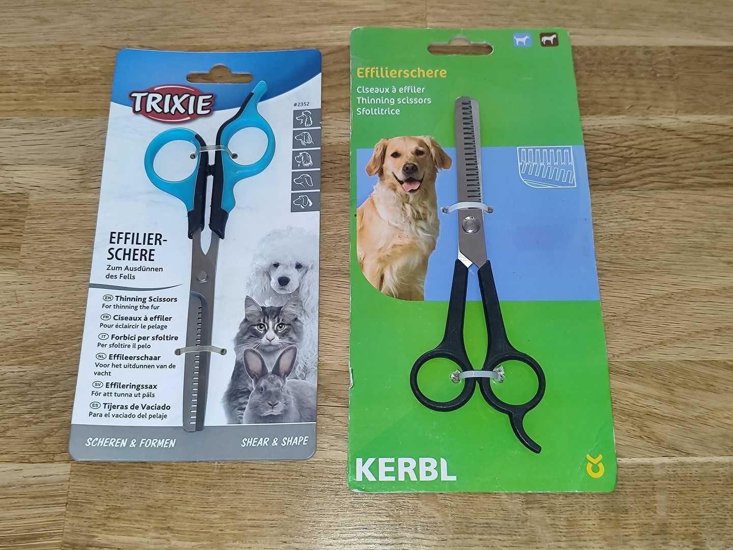 Nożyczki Do Sierści Psów i Kotów Trixie i Kerbl Nowe Cena za 2 Sztuki