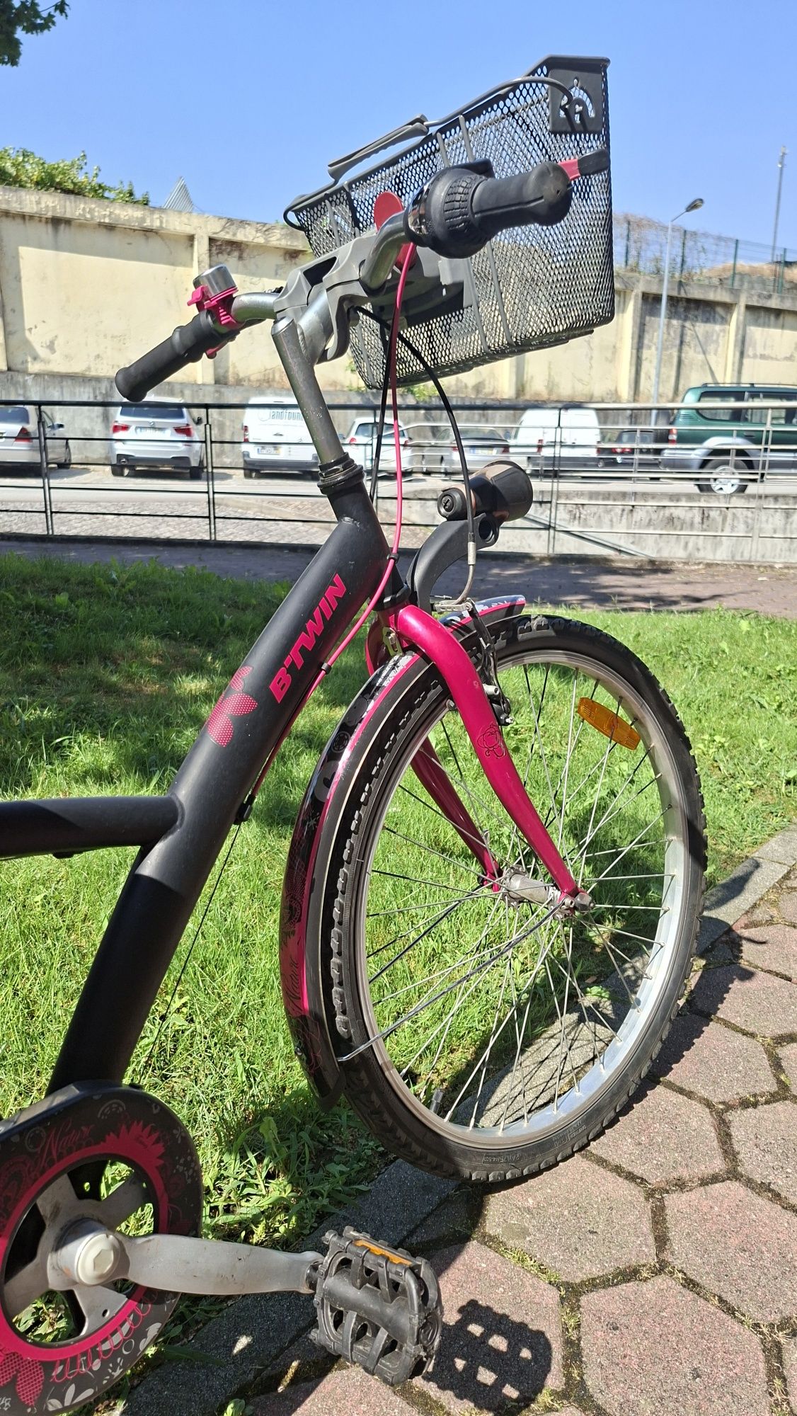 Bicicleta menina, roda 24, btwin Decathlon