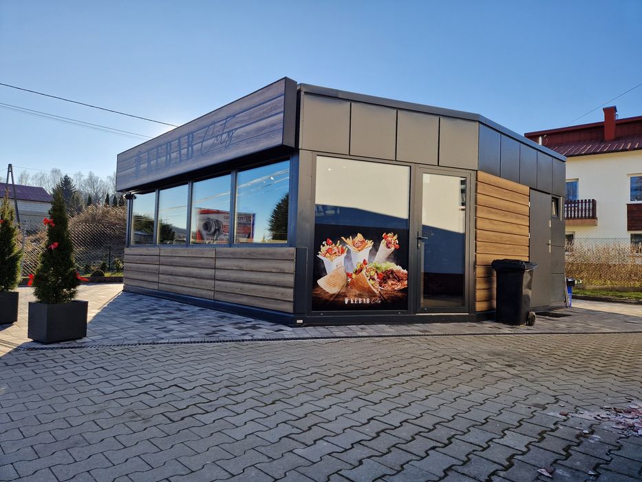 Pawilon gastronomiczny w pełni wyposażony pod kebaba 6x7