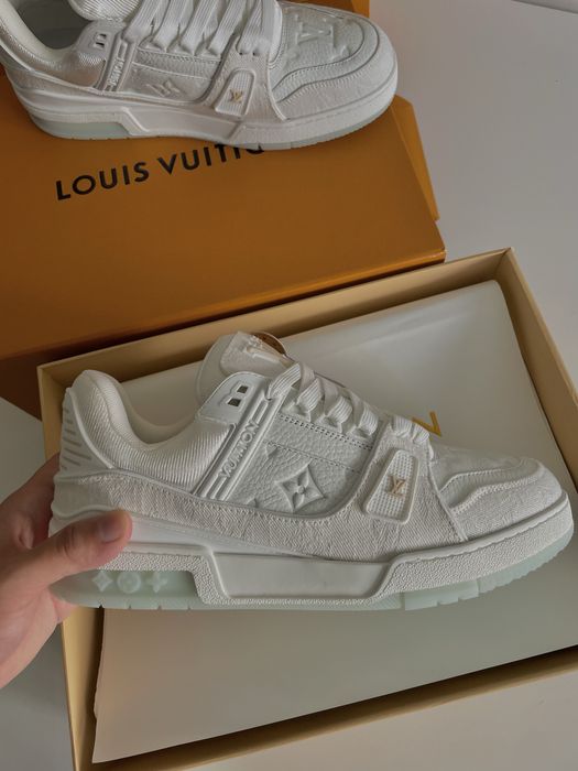 Louis Vuitton LV Trainer – Branco Triple White – Originais com Caixa