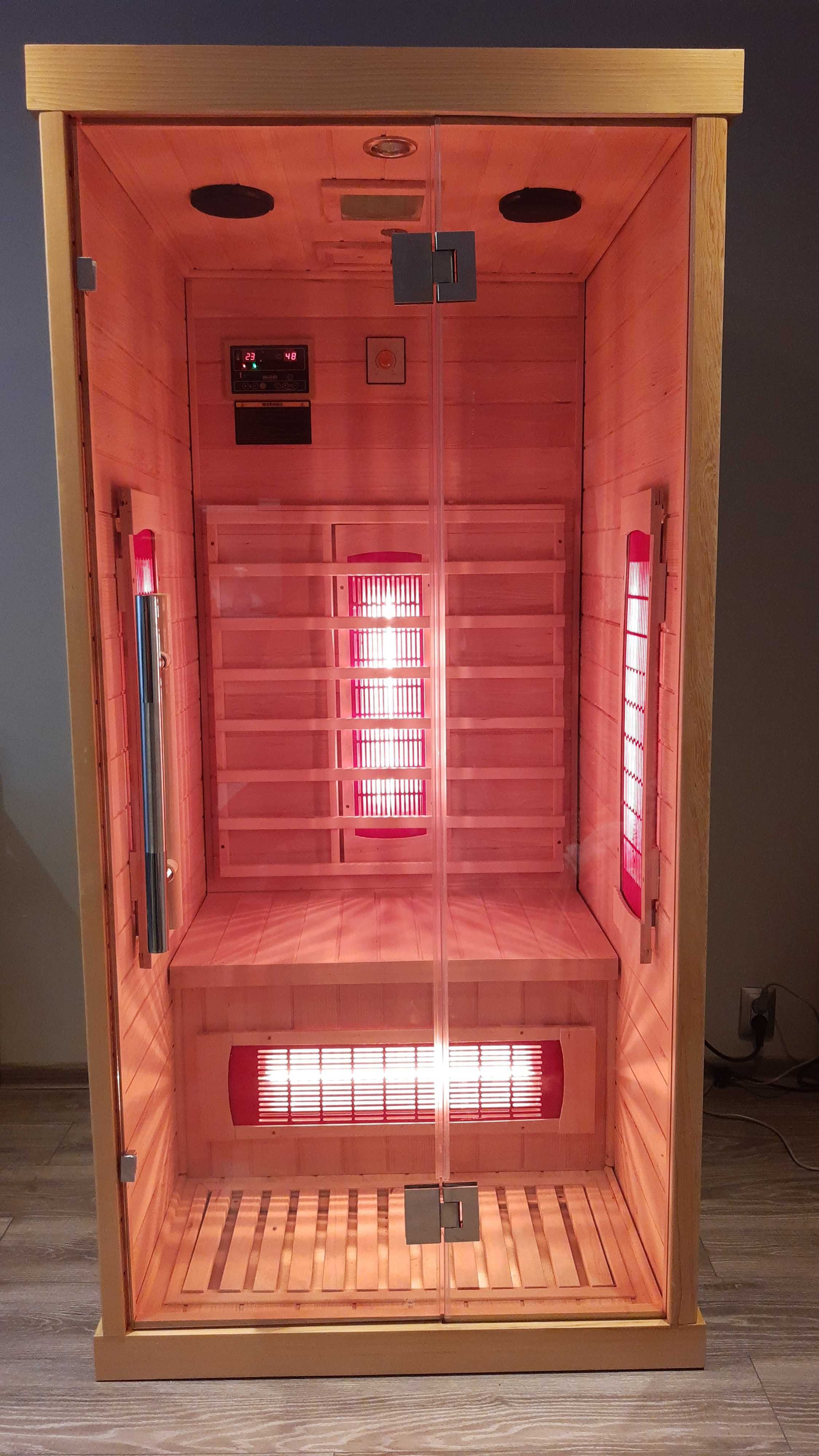 Sauna infrard Roma 1 osobowa promienniki kwarcowe