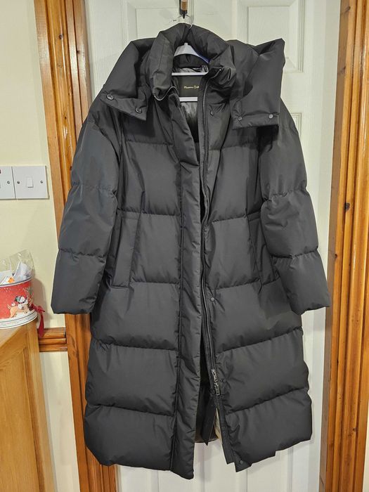 Nowy płaszcz puchowy z kapturem Massimo Dutti XS/S