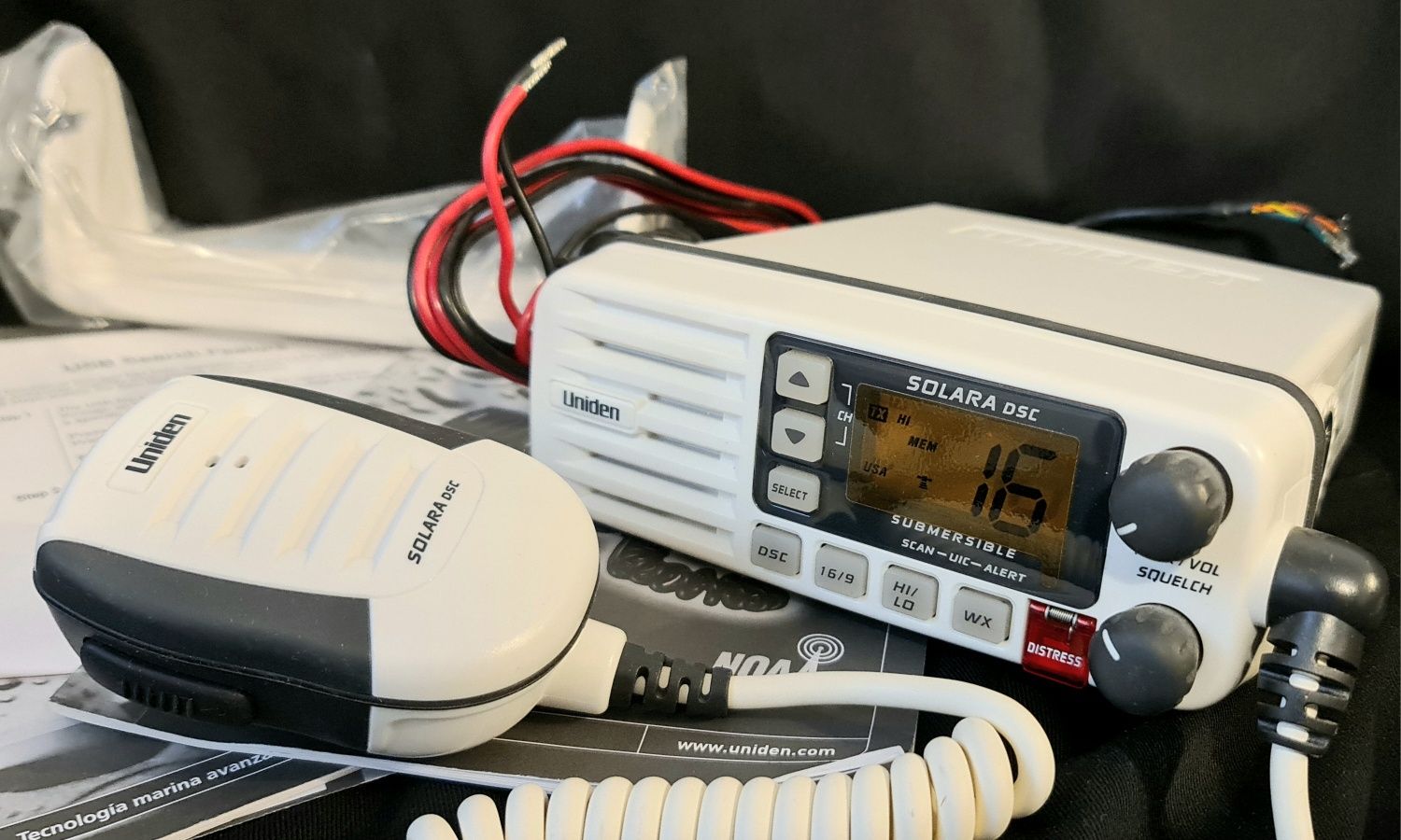 Radio Morskie DSC Uniden Solara MARINE CB Yacht VHF GMDSS NOAA MMSI