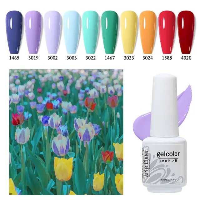 conjunto de vernizes de gel novos