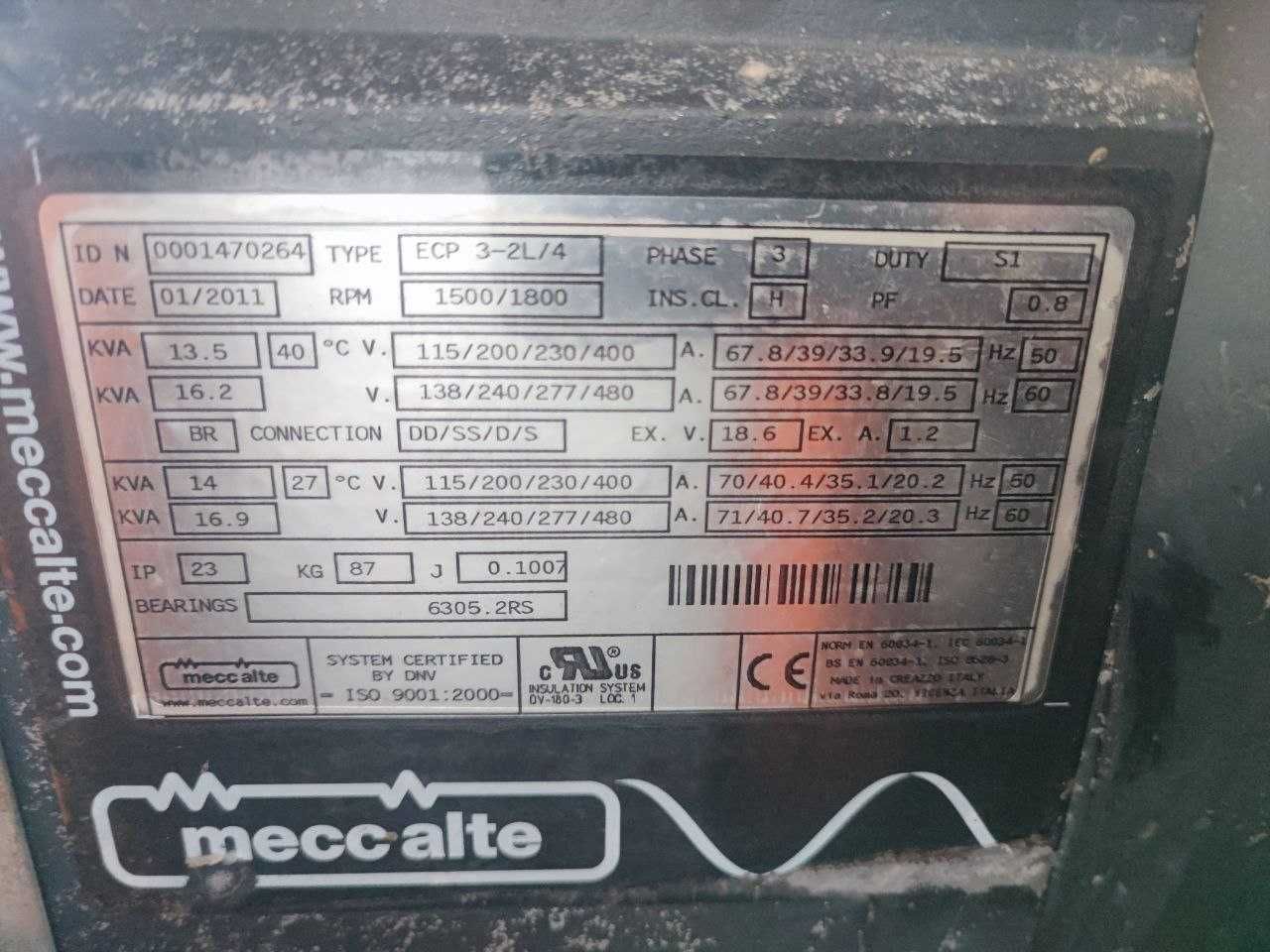 Генератор Mecc Alte 16 kVA